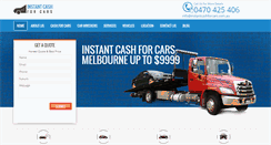 Desktop Screenshot of instantcashforcars.com.au